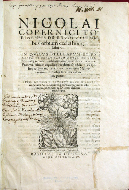 Copernicus's Book, _On the Revolution of the Celestial Spheres_